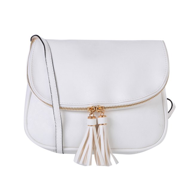 Sywqhk Bolso De Cuero Para Mujer, Bolso De Mensajero Para Mujer De Alta Calidad, Bolso Con Borlas (Blanco)-97827.02 Sywqhk Para estrenar