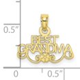 thumbnail image 3 of 10K BEST GRANDMA With Flower Pendant, 3 of 3