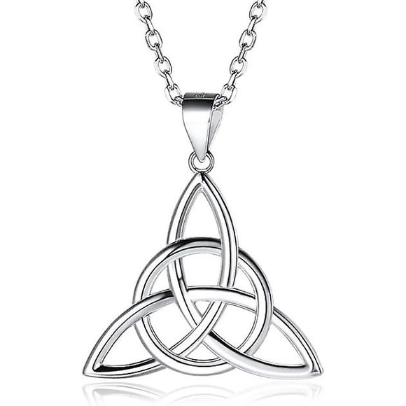 Celtic necklace for women heart pendant with 45 + 5 cm chain jewelry, gift for wife daughter mom