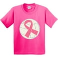 thumbnail image 3 of Inktastic Breast Cancer Volleyball Pink Ribbon Sports Gear Youth T-Shirt, 3 of 5