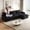 Black, variant on Newest L-Shaped Cloud Couch in Corduroy, Expandable to U-Shape for Versatile Living Space, Green
