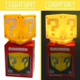 thumbnail image 1 of J&G Super Mario Bros Point d'Interrogation Bloc Lampe de Nuit Lumineuse Nintendo Bros Films, 1 of 5