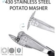 thumbnail image 2 of Stainless Steel Potato Masher Heavy Duty, Hand Smasher Kitchen Tools For Beans, Vegetables, Avocado, Food And Friut, 2 of 3