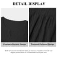 thumbnail image 5 of LANREMON Womens Plus Size Tops Long Sleeve Shirts V Neck Textured Keyhole Gathered Knit Tunic Loose Fall Blouses, 5 of 6