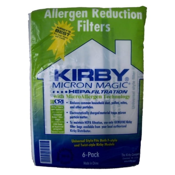 Kirby 204811 Genuine HEPA Filtration Vacuum Bags for Sentria Models - 6 Package, Sentria