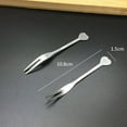 thumbnail image 3 of Stainless Steel Fruit Forks Reusable Heart Shape for Eating Fruit at Parties and Home 10pcs, 3 of 8
