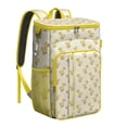 thumbnail image 1 of Cluck Chicken Pattern Insulated Backpack Cooler, Leakproof Waterproof Cooler Bag, Cute Cartoon Lunch Backpack for Students, Farmers, Camping, Beach, 1 of 6