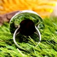 thumbnail image 6 of Handmade Mother of Pearl Ring: Oval Gemstone, Boho Silver Statement, 6 of 10