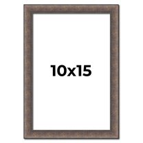 10x15 Frame Silver Real Wood Picture Frame Width 1.25 Inches | Interior Frame Depth 0.5 Inches |
