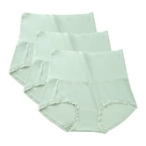 3 pcs Womens Modal Cotton Underwear High Waist Tummy Control Full Coverage Briefs Comfy Stretchy Ladies Panties