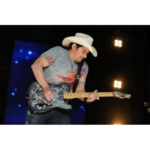 Best Posters Brad Paisley Guitar Poster 11Inx17In Mini Poster 11x17 Poster Color Category: Multi, Unframed, Ages: Adults, Rectangle