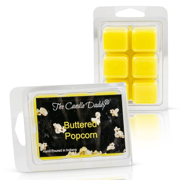 Buttered Popcorn - Movie Theatre Treat Scented Wax Melt - 1 Pack - 2 Ounces - 6 Cubes