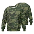 thumbnail image 2 of Men's Long Sleeve Crew Neck Casual Top, Camo Graphic Print, Loose Fit, Autumn Outdoor Outerwear For Male, 2 of 5