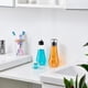 thumbnail image 4 of Dispensador de enjuague bucal de vidrio VITVITI 260 ml con vaso con tapa negro, 4 of 6
