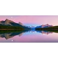 thumbnail image 2 of Zhang, Yan 32x17 Gold Ornate Wood Framed with Double Matting Museum Art Print Titled - Maligne Lake, 2 of 4