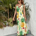 thumbnail image 3 of Lunarable Pineapple Sleeveless Dress Female Clothing Dress Women Summer 2025 Dress, 3 of 7