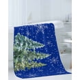 thumbnail image 3 of Blue Christmas Tree Bath Towels for Bathroom Set,Luxury Microfiber Towels Gifts for Women,Quick Dry Beach Kitchen Hand Hair Face Towel and Dish Washcloth,Xmas Trees Snowflake Winter Yoga Towels+Set, 3 of 7