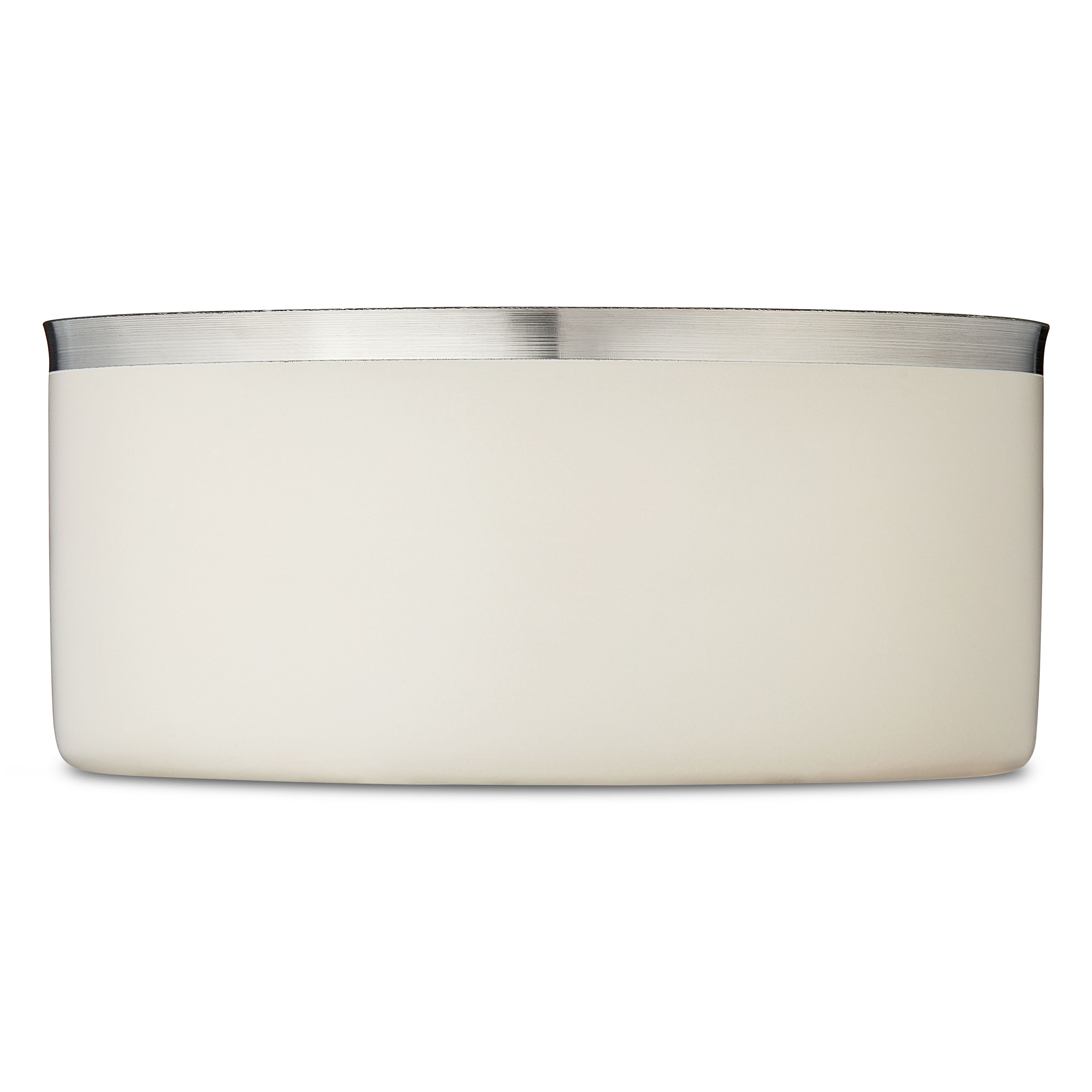 Vibrant Life Medium Stainless Steel Double Wall Dog Bowl, Off-White