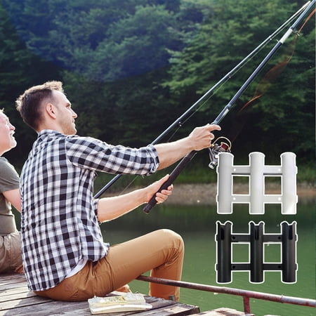Detachable 3-Tube Fishing Rod Holder For Ocean Kayak Side 3-Rod Secure Storage With Easy Installation And Detachment Ideal For Kayak Fishing Enthusiasts Engaged In Ocean Kayak