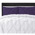 thumbnail image 2 of CCNY Pillowcases Set of 2 Navy Blue Queen Size Pinch 600 TC 100% Egyptian Cotton Soft Pillow Case, 2 of 4