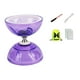 thumbnail image 2 of Juego de diábolo chino para niños, resistente, con bolsa de almacenamiento, regalo, doble rueda, profesional, para escenario infantil S Púrpura, 2 of 10