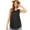 Black, variant on tank top for women Women Summer Round Neck Loose Sleeveless Shirt Casual Tunic Tops Blouse Womens tank tops White + L