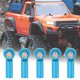 thumbnail image 2 of Extremo De La Barra De Acoplamiento Del Coche RC, Extremo De La Barra De Acoplamiento De La Aleación De Aluminio De La Barra De Acoplamiento 10 Piezas Extremo De La Barra De YLSHRF azul, 2 of 8