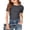 Grey, variant on RTKFRFLM Girls Solid Ribbed Knit Top Short Sleeve Crewneck Casual Basic T-Shirt Brown 8-9 Years