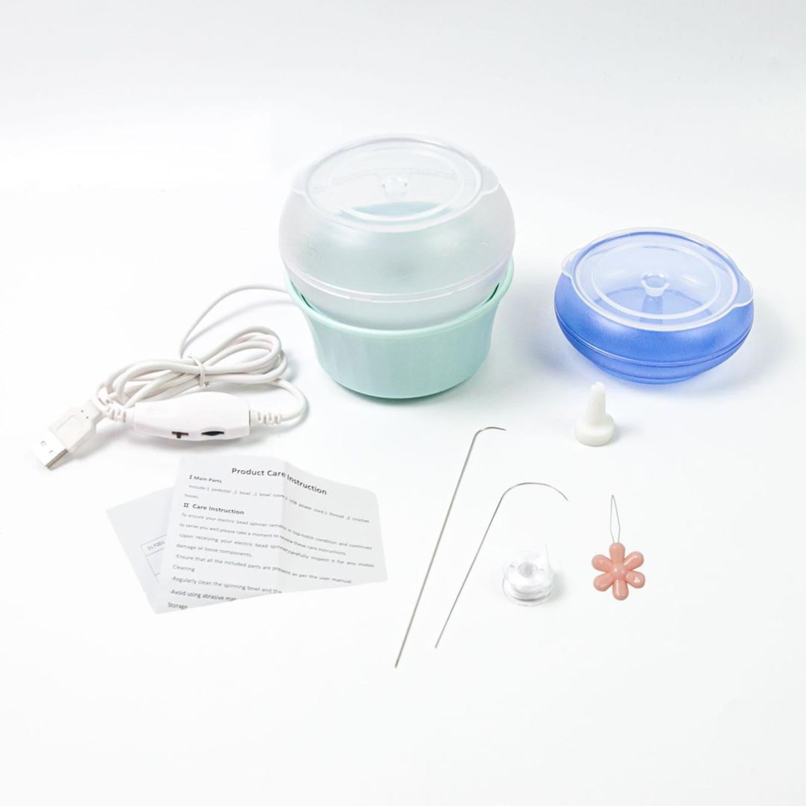 HOMYL Electric Bead String Bowl Rotating Bead Maker Threading USB Bead Machine Machine green