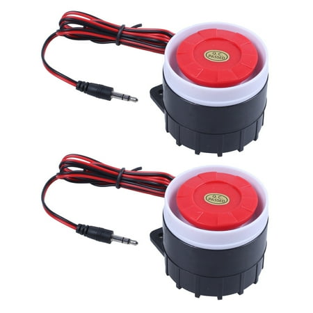 

2X Wired Mini Siren for Home Security Alarm System Horn Siren 120DB 12V