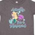 thumbnail image 4 of Inktastic Actually Im a Mermaid with Seashell and Bubbles Girls Toddler T-Shirt, 4 of 5