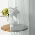 thumbnail image 5 of Sheer Curtains 51 Inches Long 2 Panels Set, Privacy Light Filtering Drapes, Airy Solid Window Curtain with Rod Pocket for Living Room Bedroom Basement, Each Panel 39" W x 51" L, 5 of 7