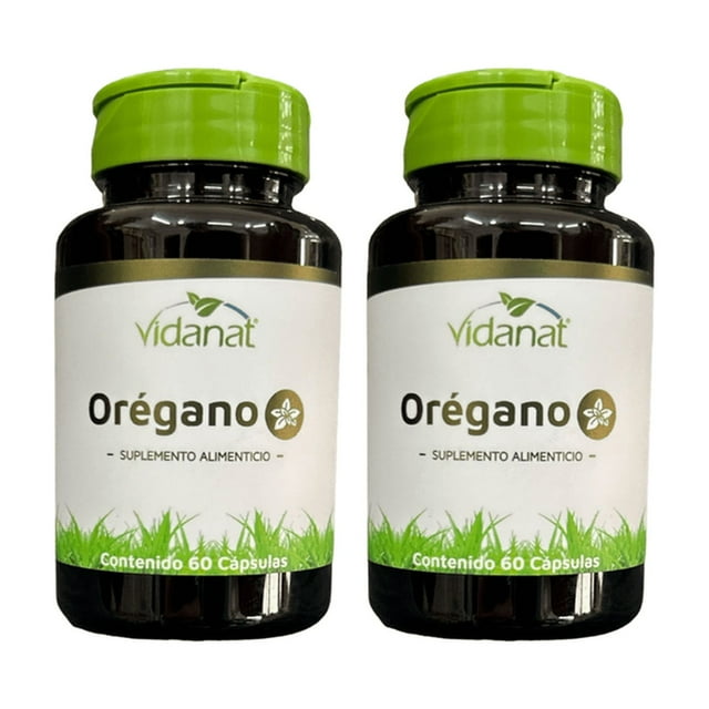Suplemento En Cápsulas Vidanat Aceite De Oregano Minerales/vitaminas En Frasco De 60g Un Pack 2