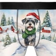 thumbnail image 4 of Hello Winter Schnauzer Frosty Morning Walk Welcome Snowy Christmas All Over Print Boxer Briefs Underwear for Men Dad Miniature Schnauzer Dog Lover - 02018, 4 of 6