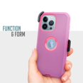 thumbnail image 4 of for Apple iPhone 13 PRO 6.1" Phone Case Dual Layer Full-Body Rugged Clear Back Case Drop Resistant Shockproof Case with Built In Screen Protector, 4 of 4