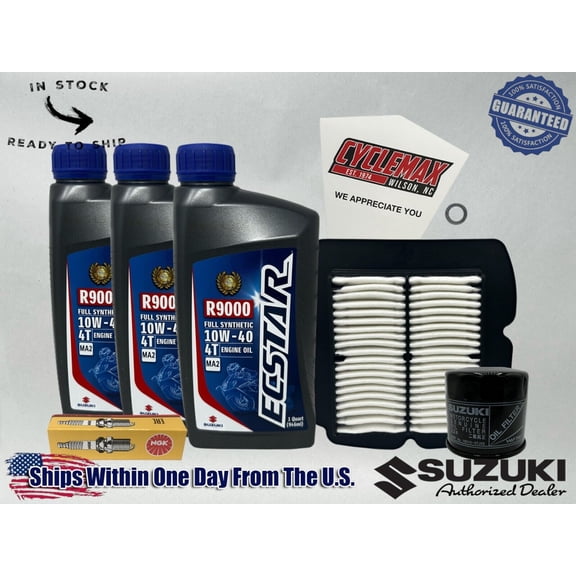 Cyclemax Full-Synthetic Ecstar R9000 Tune-Up Kit fits 2003-2007 Suzuki SV1000