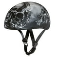 thumbnail image 5 of Daytona Helmets Motorcycle Half Helmet Skull Cap, Medium, Dull Black, Guns, 5 of 9