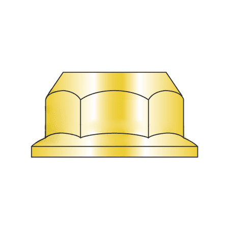 

M12-1.75 Hex Flange Nuts / Non-Serrated / Class 8 / Zinc Yellow / DIN6923 (Quantity: 500 pcs)