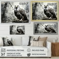 thumbnail image 4 of Designart "Grey Eagle Forms Of Serenity" Animals Floater Framed Wall Decor, 4 of 7