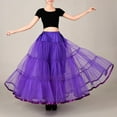 thumbnail image 2 of EHRWE Women's Skirt Big Swing Long Boneless Skirt Half Shag Petticoat Festival Party Skirt, 2 of 4