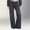 Black, variant on Women's High Waist Straight Leg Jeans Fashion Washed Denim Relaxed Wide Leg Fit Slim Stylish Casual Comfortable All Match Daily Wear Pants Light Blue S