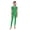 Green, variant on Girls Full Body Unitard Short Sleeve Gymnastics Tank Leotard One Piece Ballet Dance Bodysuit Dancewear Grey 16