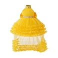 thumbnail image 3 of Girls Dress With Train Tiered Neck Gown For Pageant Recital Performance Suitable For Daily Wear In Spring And Summer For Girls Ages 6 Months To 3 Years, 3 of 4