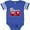 Football Blue and White, variant on Inktastic Easter Red Firetruck with Pink Hearts Boys or Girls Baby Bodysuit