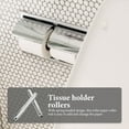 thumbnail image 4 of OUNONA Toilet Paper Holder Replacement Roller 1Set Spring Loaded Design Easy Installation 6.3x0.75x0.75in, 4 of 8