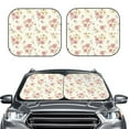 thumbnail image 2 of Goofa Floral Pattern 2 Piece Car Windshield Sun Shade Foldable | Front Windshield Shade for Sun, Heat and UV Rays | Sunshade for Car Front Window-Large, 2 of 7