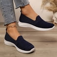 thumbnail image 6 of Slip On Shoes Women,Women's Running Shoes,Walking Shoes Women,Women's Fashion Sneakers,Women's Sports Shoes Women's Flat Shoes - Breathable and Casual, Soft and Comfortable,Blue,8, 6 of 6
