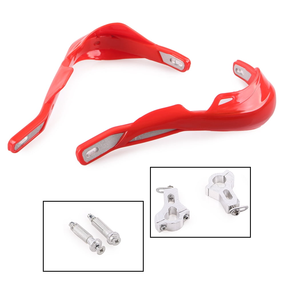 ZS 7/8" 22mm Universal Dirt Bike Hand Guards for Kawasaki KLX 110 110L 125 125L 140 140L 250 250S 250SF 300 300R 400 450R 650 Red