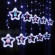thumbnail image 1 of Luces de cortina para interior, luz colgante para ventana, anillo de 10 estrellas con adornos navideños, Control remoto USB, decoraciones de luces de ventana de 9,8 pies, 1 of 5
