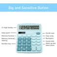 thumbnail image 2 of Calculadora de escritorio para oficina, calculadora de 12 dígitos con doble potencia y bonita pantalla LCD grande, botón grande para oficina y hogar., 2 of 4